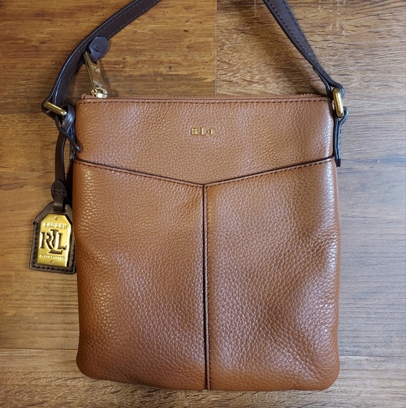 Lauren Rauren crossbody bag brown leather looks great - Picture 12 of 14